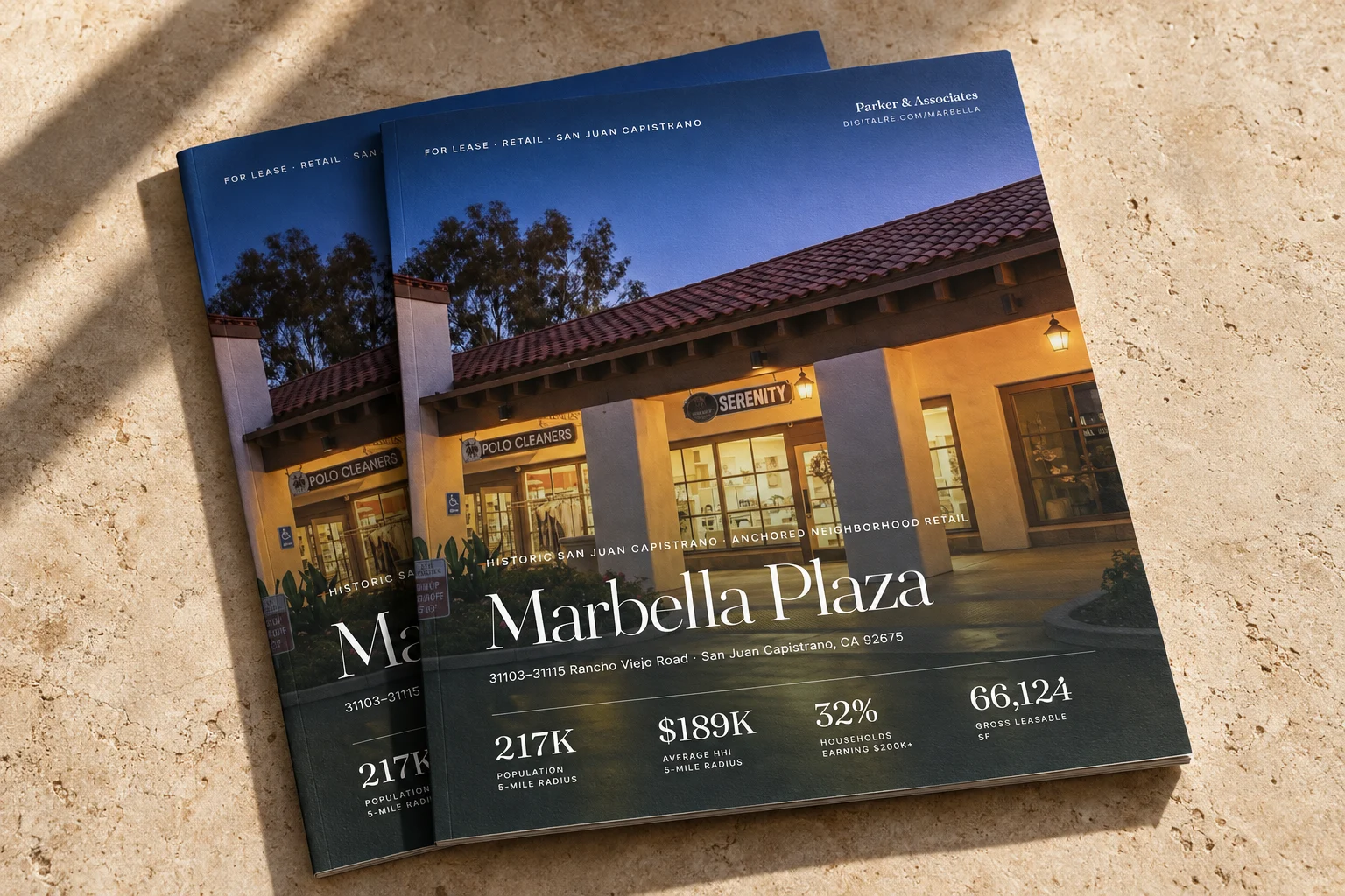 Marbella Plaza leasing brochure