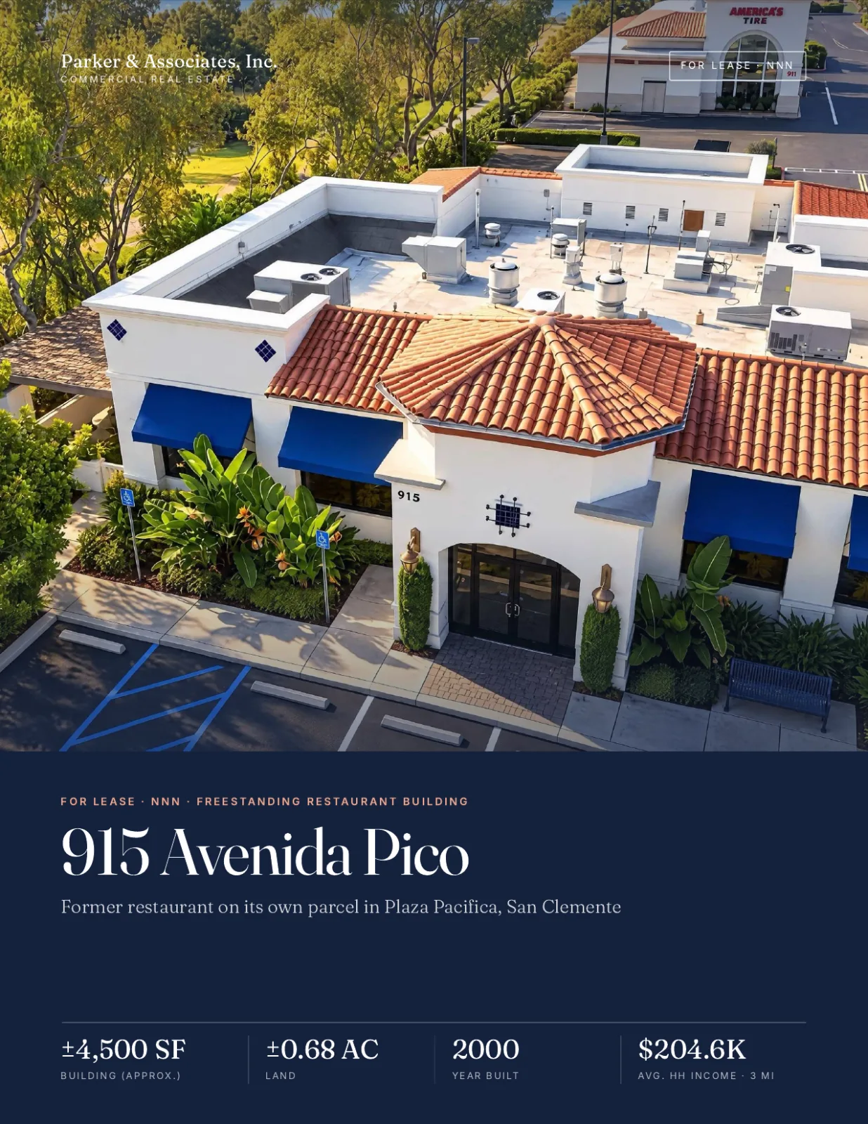 915 Avenida Pico brochure cover