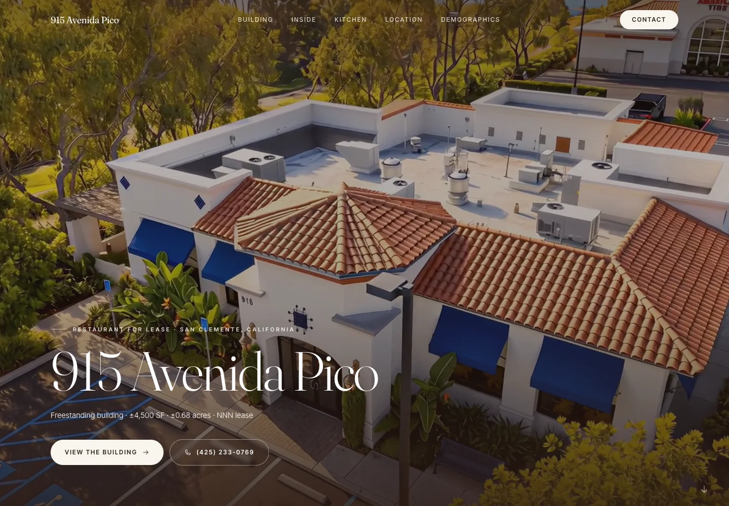 The 915 Avenida Pico property page on digitalre.com, captured September 25, 2026