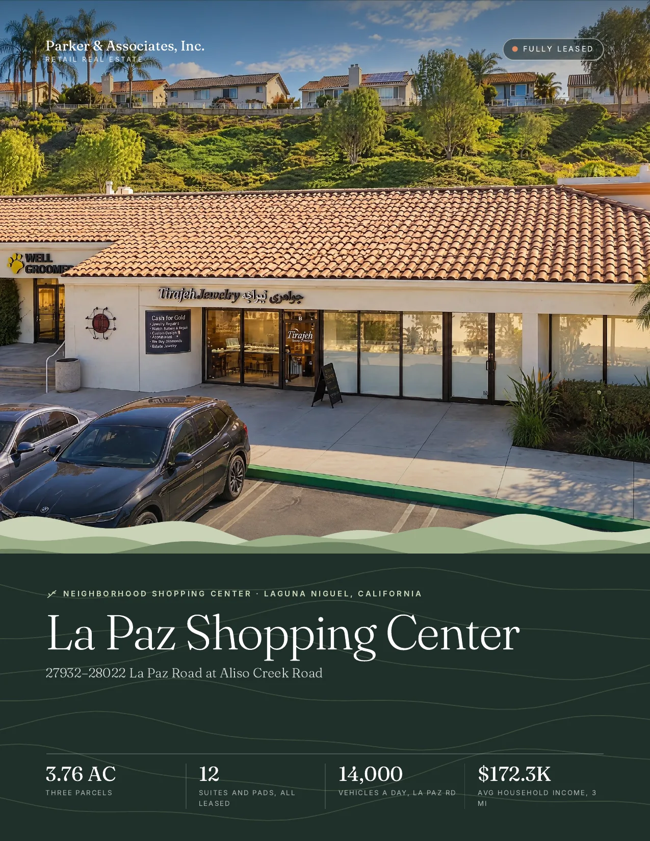 La Paz Shopping Center brochure cover
