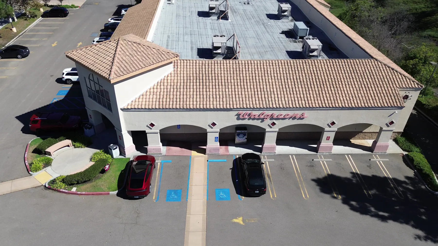 Original drone frame of Walgreens