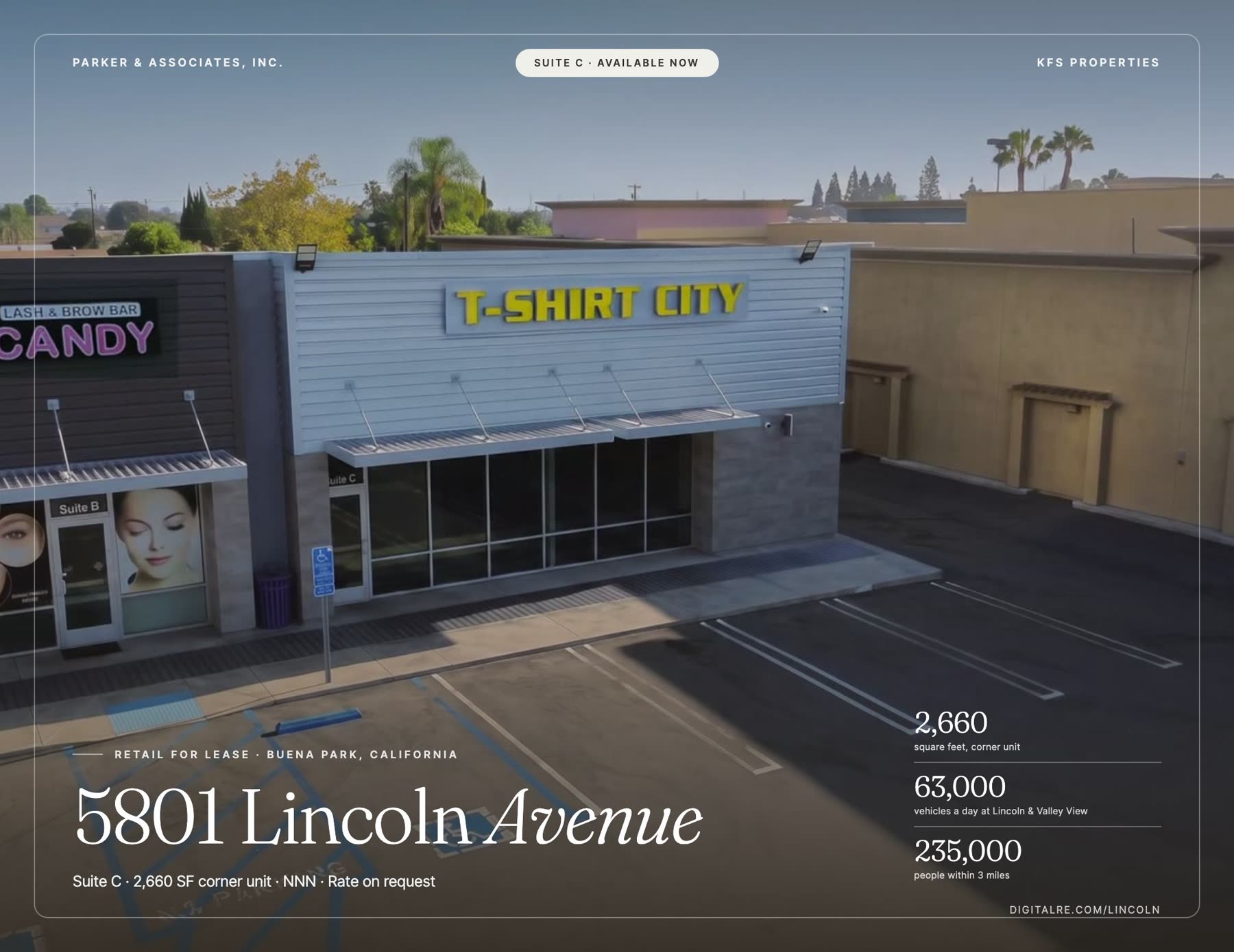 5801 Lincoln leasing flyer — cover page
